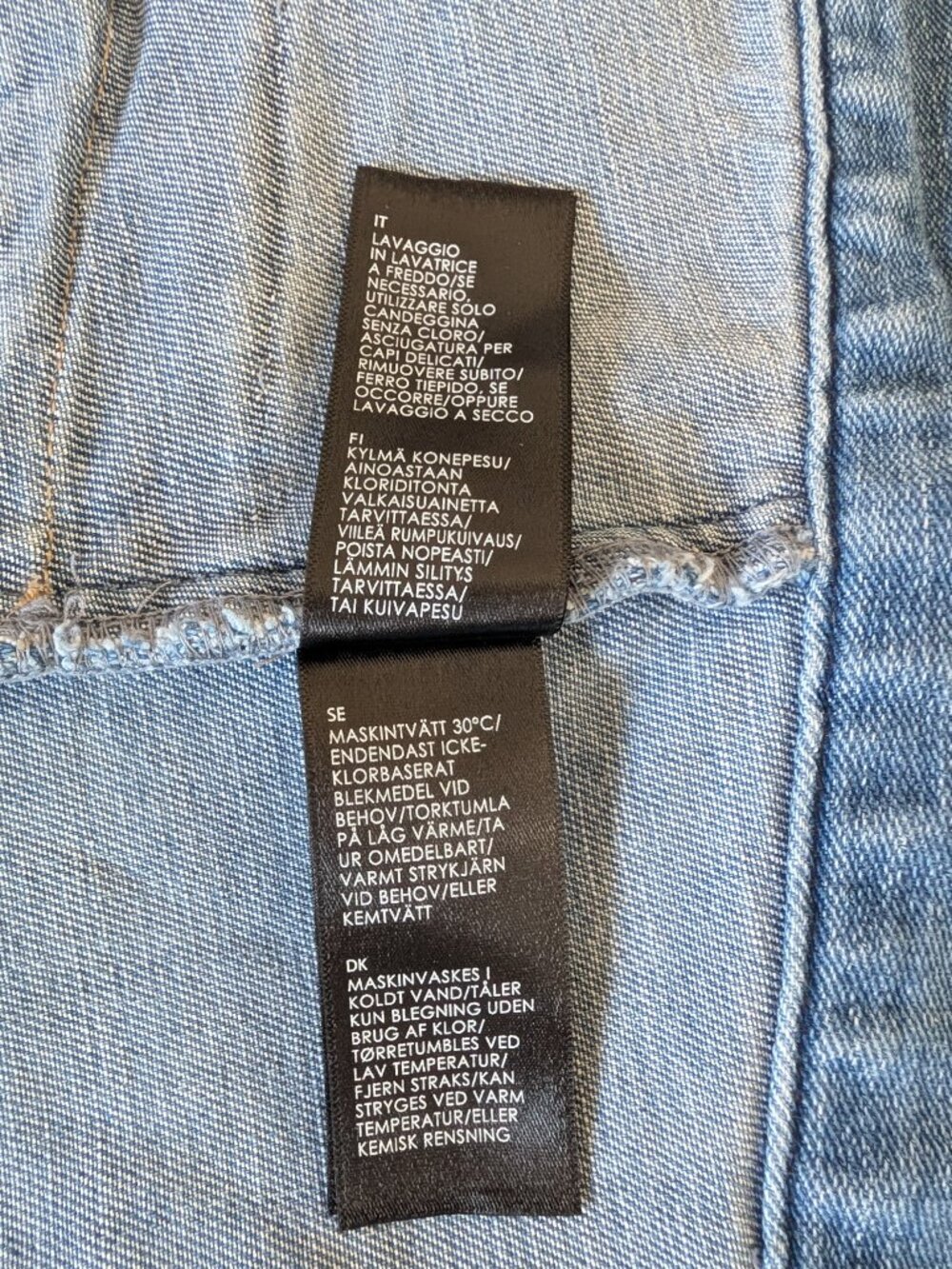 Liverpool Frayed Edge Denim Stretchy Comfort Jacket 3\4 sleeve length Size S - Picture 7 of 8